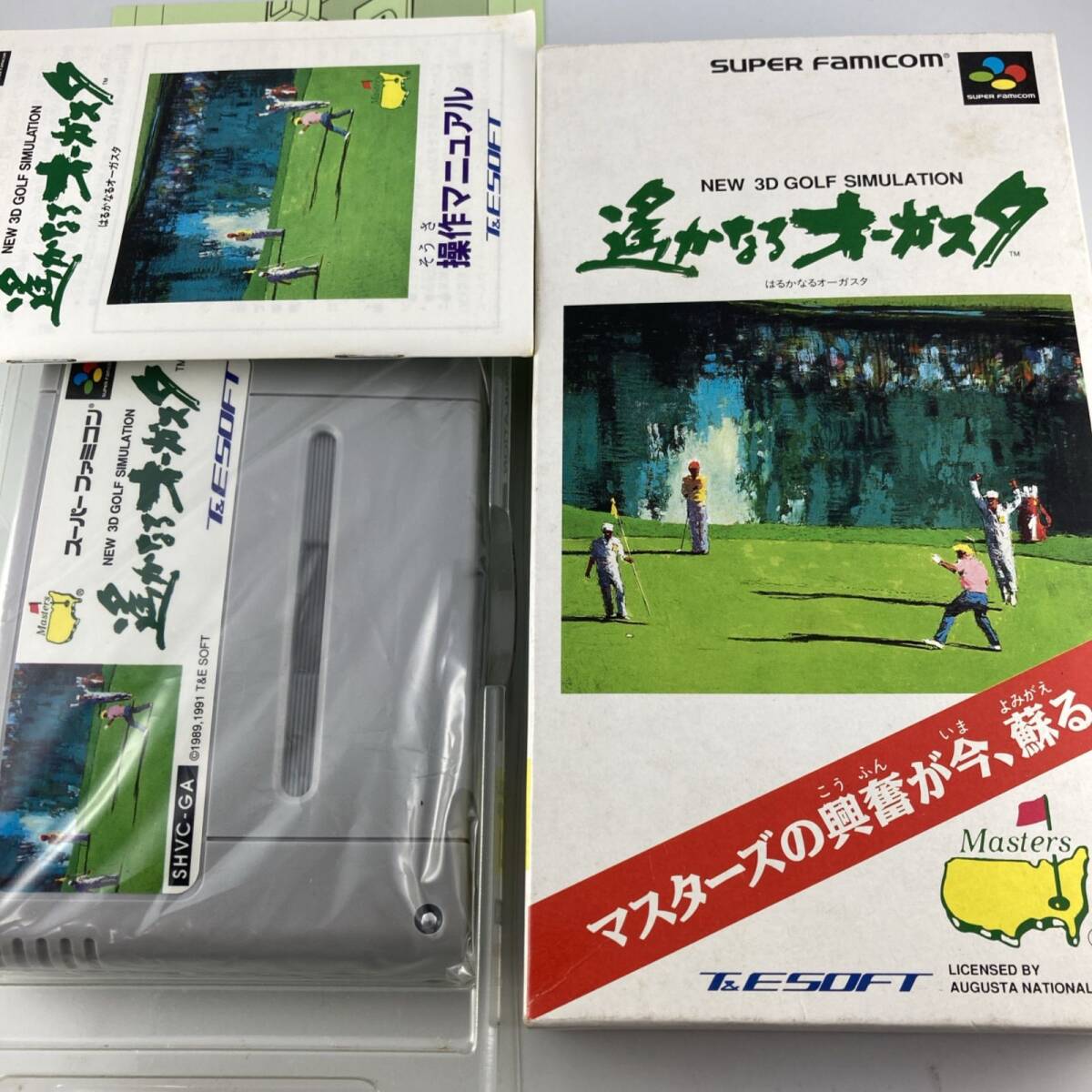 スーパーファミコンソフト 遙かなるオーガスタ (SPG) 1991/04/05 SHVC-GA 4988604210017拍卖