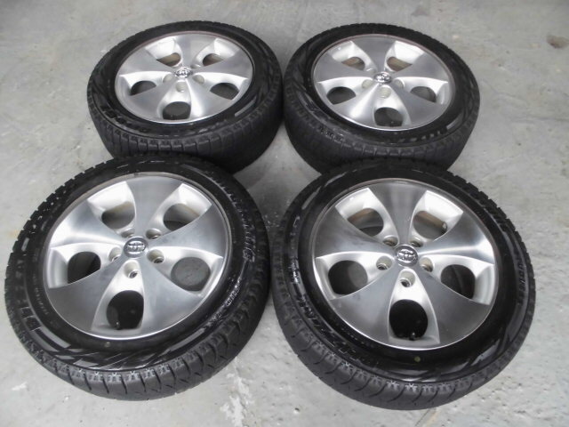 トヨタ純正★225/55R17★アルファード、ヴェルファイア、エスティマなどに!ブリヂストン ブリザックREVOGZ4本セット!拍卖