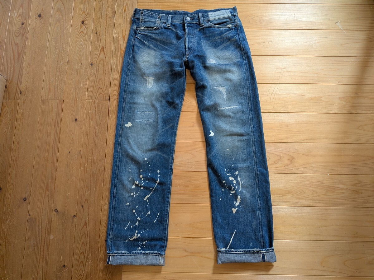 LVC/55501/501XX/ LEVI’S VINTAGE CLOTHING/リーバイスビンテージクロージング/W34/ペンキ加工/リペア/復刻拍卖