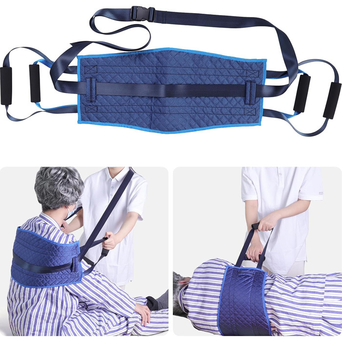 移乗ベルト 介護用 ハンドル付く移乗シート 患者補助ベルト 介護用品 介助ベルト ベッド車椅子介護ベルト リハビリ 介護患者移動用シート拍卖