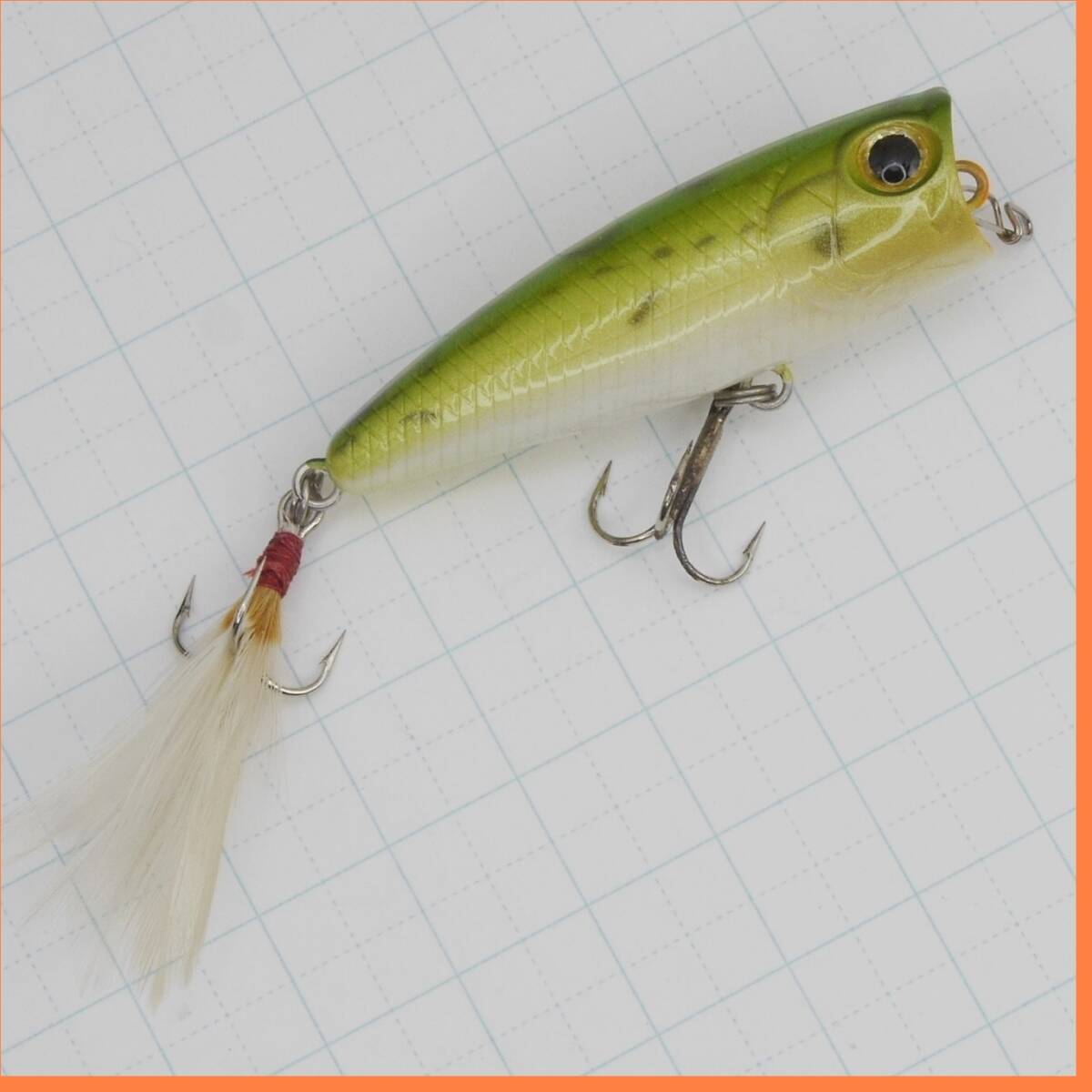 bラッキークラフト ベビーポッパー 50 パールフロッグ BEVY POPPER LUCKYCRAFT拍卖