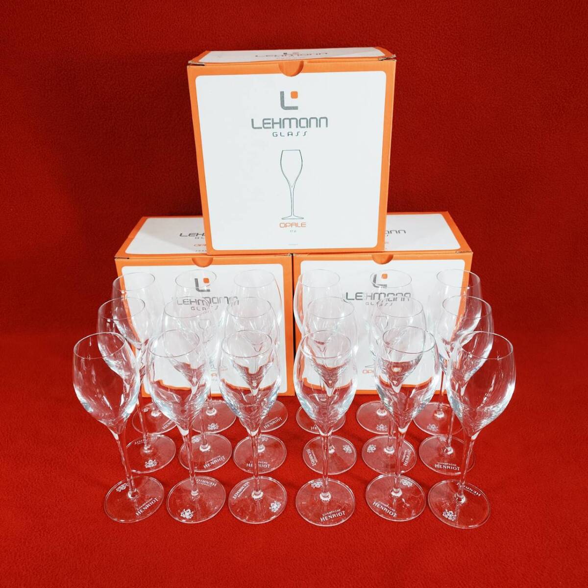 1円~ ⑤ レーマン LEHMANN ワイン グラス シャンパングラス 18客 アルコール クリスタルガラス バー レストラン 飲食 フレンチ イタリアン拍卖