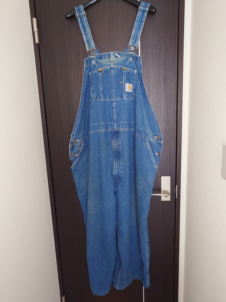 カーハート carhartt スーパービッグサイズ オーバーオール デニム 54拍卖