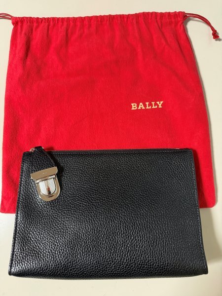 即決!BALLY/バリー STEIN/ステイン レザー クラッチバッグ/セカンドバッグ拍卖