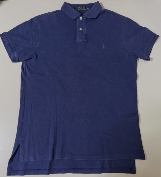 即決!ポロラルフローレンの半袖ポロシャツ鹿の子、メンズ、サイズM、ネイビー拍卖