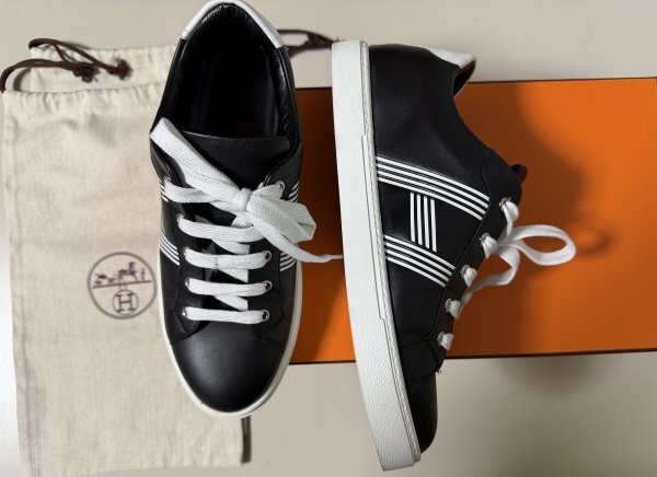 即決!HERMES/エルメス スニーカー AVANTAGE アヴァンタージュ 紳士靴拍卖