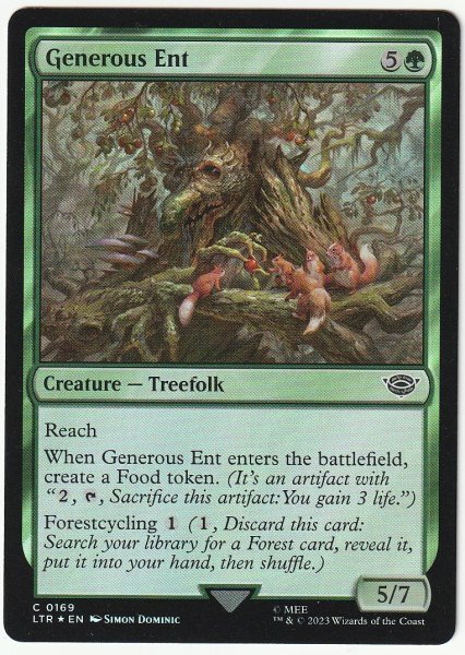 LTR Foil 気前のよいエント/Generous Ent 英語1枚拍卖