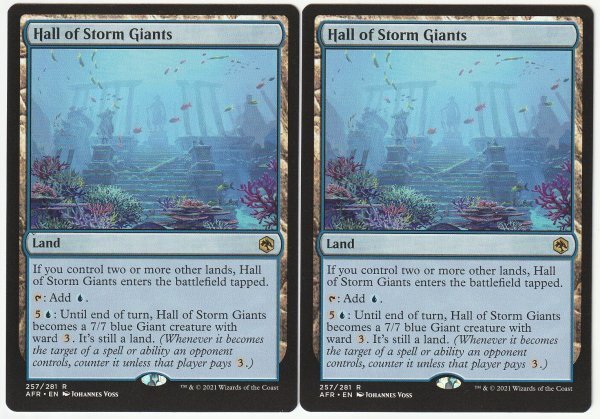 AFR ストーム・ジャイアントの聖堂 英語2枚セット拍卖