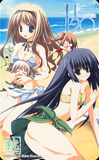 H2O FOOTPRINTS IN THE SAND メッセサンオー特典 テレカ/基4% SCA-自 月音 硯 サクラノ刻 サクラノ詩 √ after and another モエかん 枕拍卖