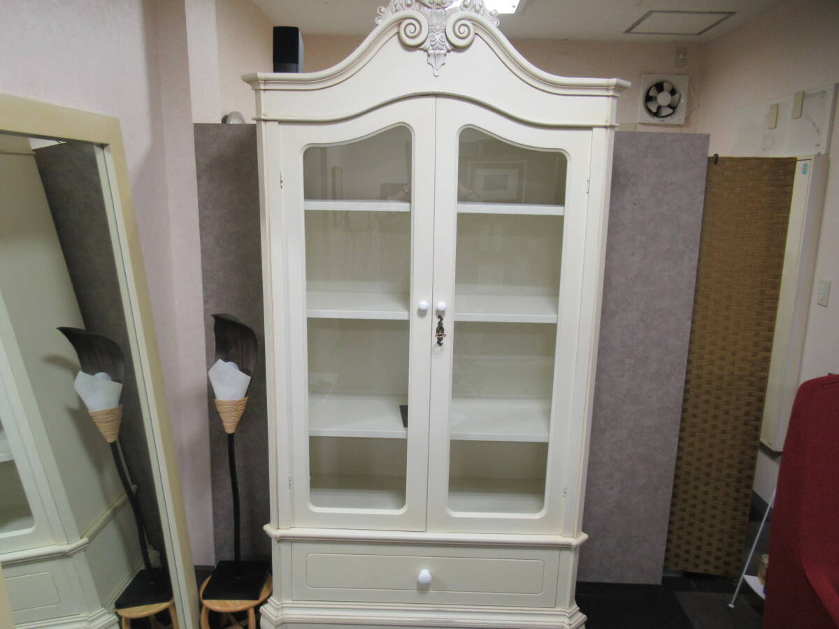 相談値引き可★超希少★本州の方限定!★アンティーク★LAURA ASHLEY HOME★ローラアシュレイ★キャビネット★カップボード★ホワイト★拍卖
