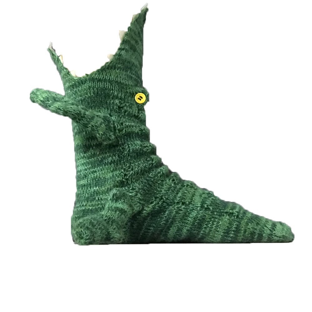 靴下 ソックス くつ下 ワニ ニットハイソックス socks 可愛い サンタクロース クリスマス プレゼント 女の子男の子 大人 男女兼用 コスプレ拍卖
