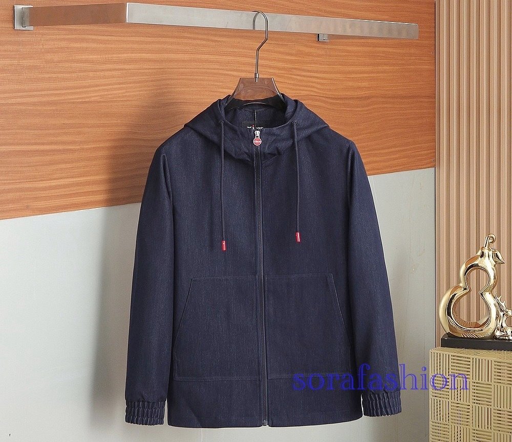 KITON キトン メンズデニムジャケット ブルゾン ミリタリー ジージャン ネイビー 48サイズ ジャンパー フード付 アウター アウトドア 綿拍卖