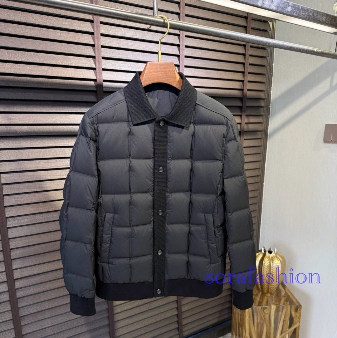 BRUNELLO CUCINELLI ブルネロ クチネリ メンズダウンジャケット ブラック 50サイズ コート ブルゾン ダウンアウター 保温 防風 冬物 紳士服拍卖