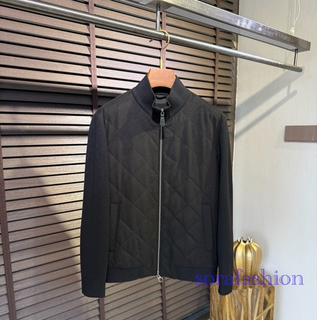 Loro Piana ロロピアーナ メンズジャケット ブルゾン ブラック L コート ニット ジップアップ スカジャン アウター ジャンパー ウール拍卖