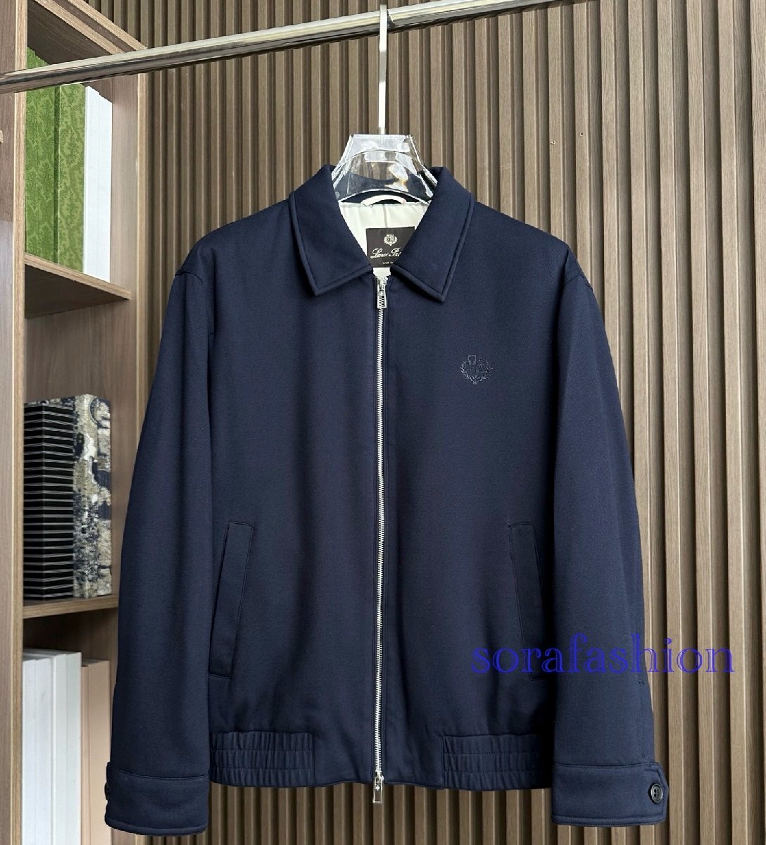 BRUNELLO CUCINELLIブルネロ クチネリ メンズジャケット ブルゾン ネイビー 50サイズ フライトジャケット ジャンパー アウター 紳士服 秋冬拍卖