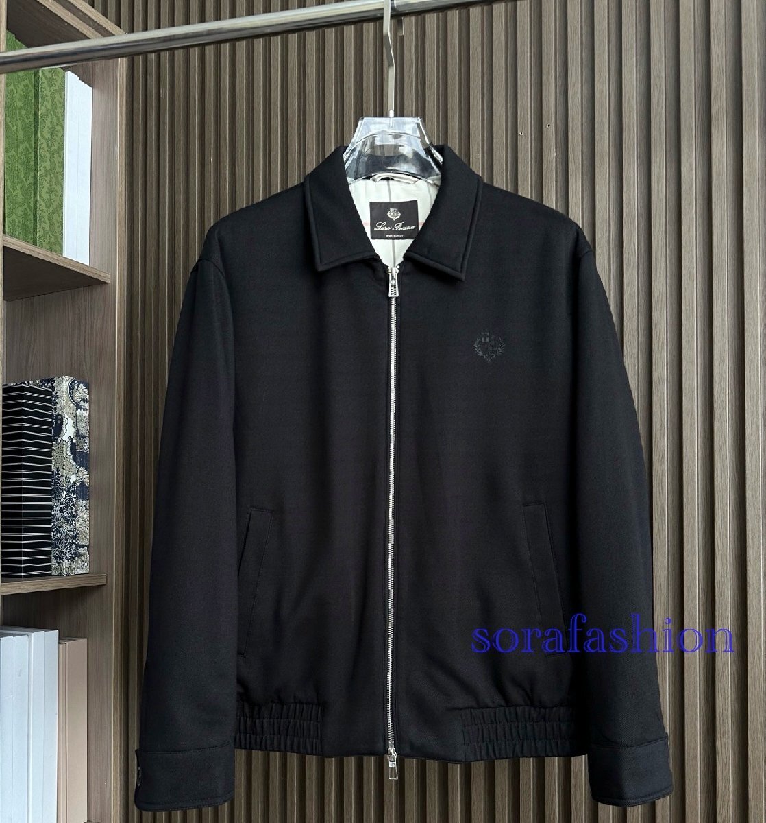 BRUNELLO CUCINELLIブルネロ クチネリ メンズジャケット ブルゾン ブラック 48サイズ フライトジャケット ジャンパー アウター 紳士服 秋冬拍卖