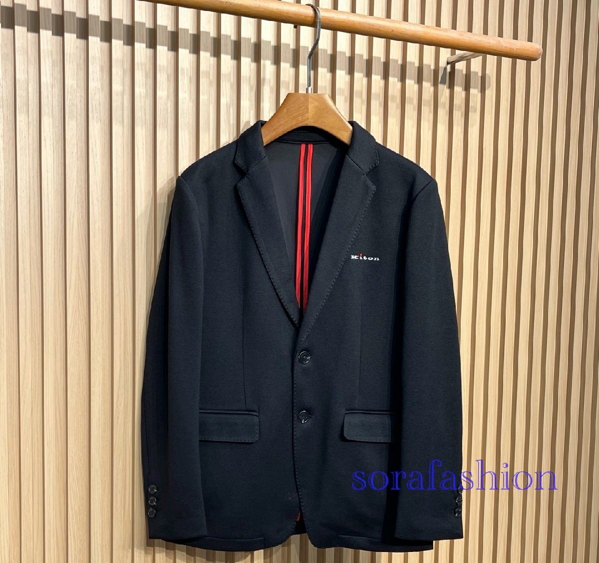 KITON キトン メンズテーラードジャケット ブレザージャケット ビジネススーツ 2XLサイズ 長袖 フォーマル 紳士服 無地 ウール アウター拍卖