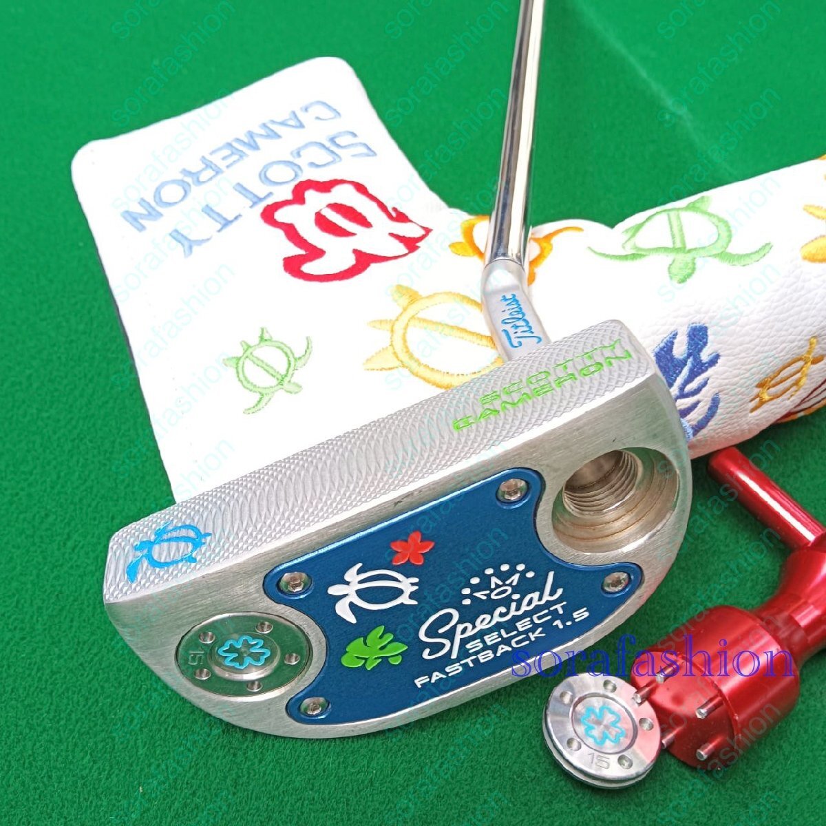 翌日発送 34インチ 美品 スコッティ キャメロン タイトリスト ゴルフパター スペシャル セレクト ファストバック1.5 ゴルフクラブ ブルー拍卖