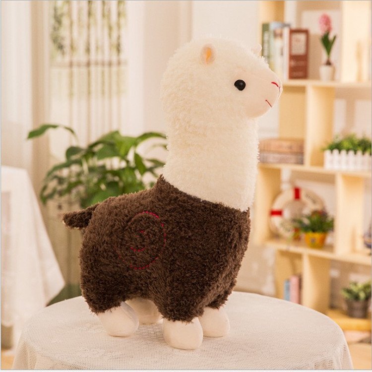 ひつじぬいぐるみ おもちゃ 動物縫い包み 可愛い 寝そべり 動物抱き枕 癒し 添い寝枕 抱き枕 リアル 子供の日 誕生日 ブラウン 28CM拍卖