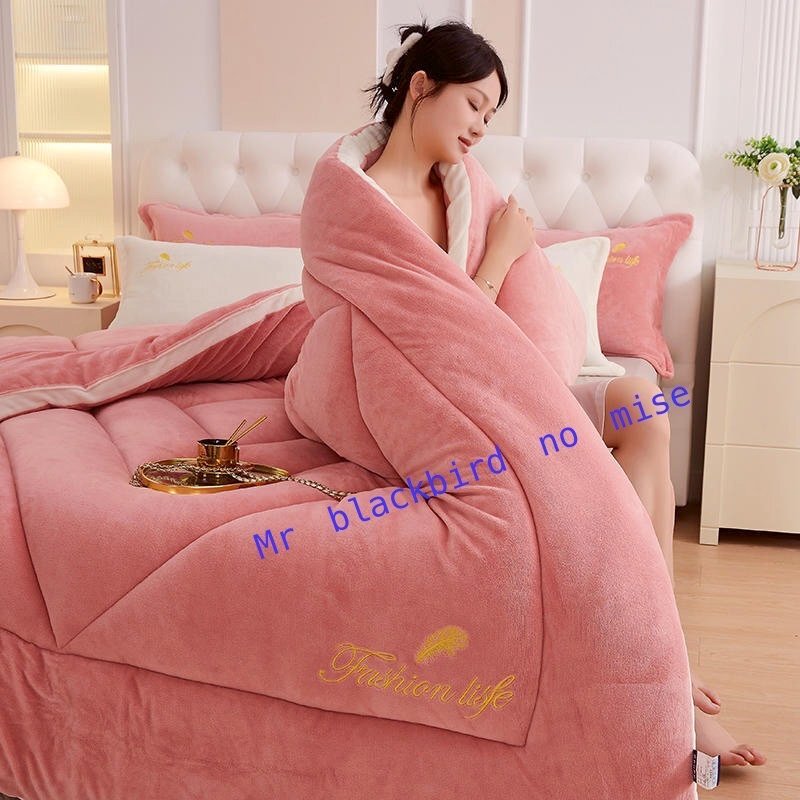 掛け布団 掛ふとん 保温力 あったか 掛布団 ボア リバーシブル 寝具 暖かい もこもこ 防寒 冬用 小豆ピンク 150cmx200cm(重量約3.5KG)拍卖