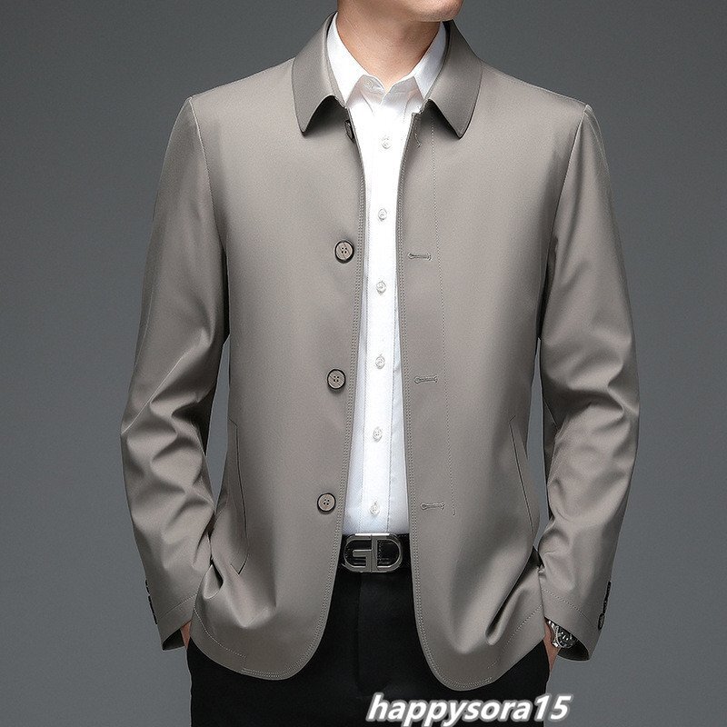 ジャケット メンズ コーチジャケット ビジネスジャケット スタジャン ブルゾン ジャンパー 細身 ブルゾン  春服 カーキ 195/4XL拍卖