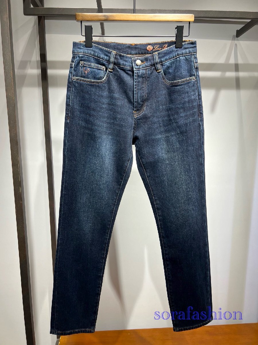 Loro Piana ロロピアーナ メンズジーンズ デニムパンツ ロングパンツ W30 長ズボン ボトムス ストレートパンツ カジュアル コットン拍卖