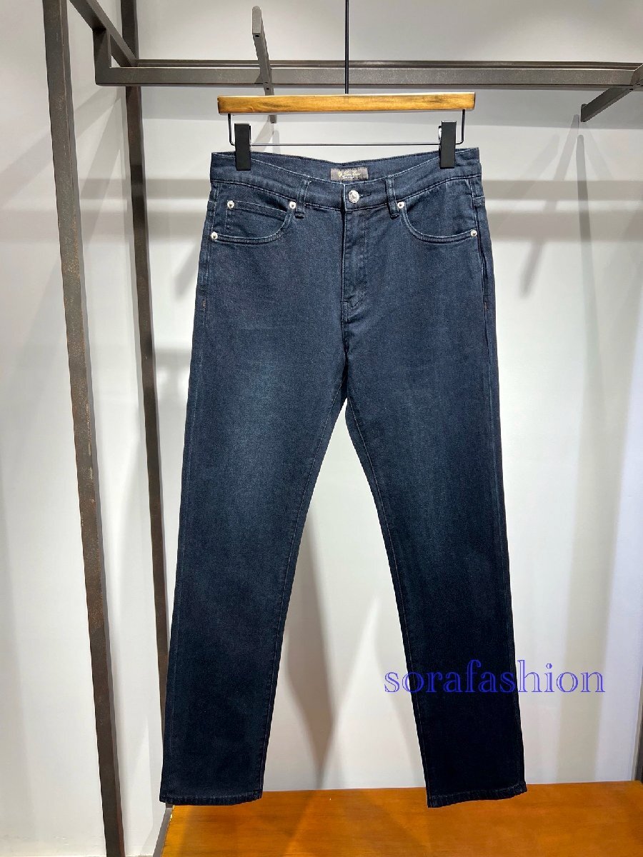 Loro Piana ロロピアーナ メンズジーンズ デニムパンツ ロングパンツ W34 長ズボン ボトムス ストレートパンツ 紳士服 ウォッシュ加工拍卖