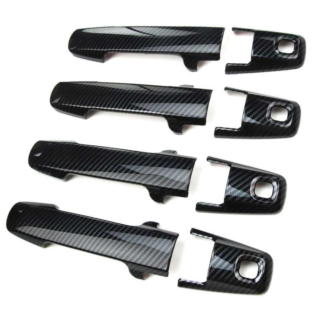 スズキ ワゴンR スマイル MX81S/MX91S ドアハンドルカバー アクセサリー 外装 ガーニッシュ 8P カーボン調拍卖