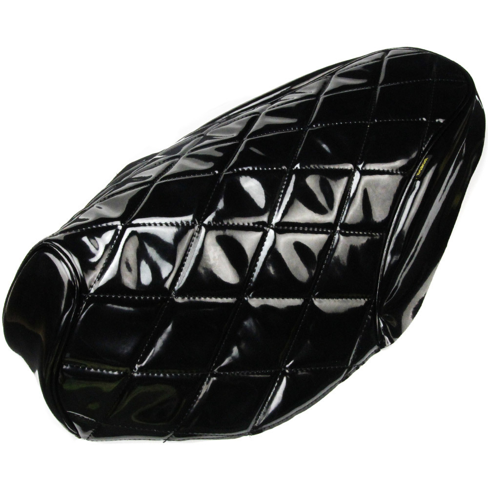 スズキ アドレスV125G(CF46A/CF4EA) 張替え用 ダイヤカット 黒 エナメル シートカバー A型 (トクトヨ)Tokutoyo拍卖