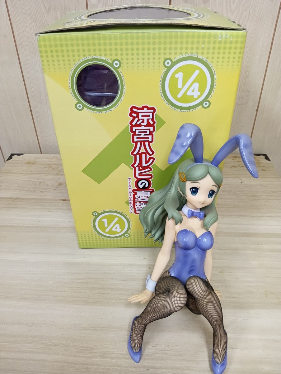 涼宮ハルヒの憂鬱 喜緑江美里 バニーVer. 1/4 フィギュア 台座欠品拍卖