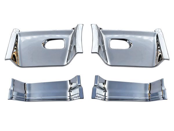 本州送料無料 日産 UD パーフェクトクオン クオン 大型 メッキ サイド ステップ アッパー & ミドル ステップ ガーニッシュ 左右セット拍卖