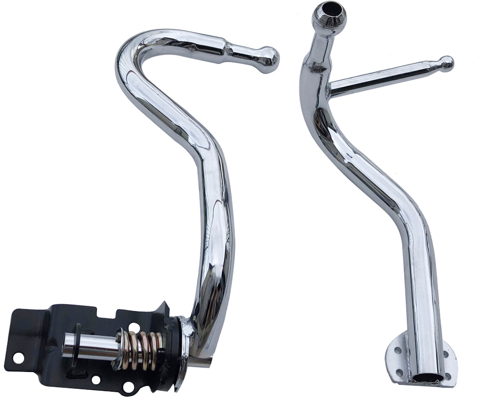本州送料無料 いすゞ 07エルフ エルフ ハイキャブ専用 メッキ ミラーステー 右側手動 左側電動 左右セット サイドミラーアーム拍卖