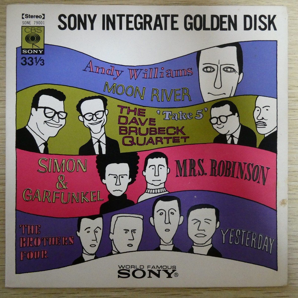 EP2304☆33RPM/非売品「SONY INTEGRATE GOLDEN DISK / SONE-79001」4曲入 サイモンとガーファンクル テイク・ファイブ拍卖