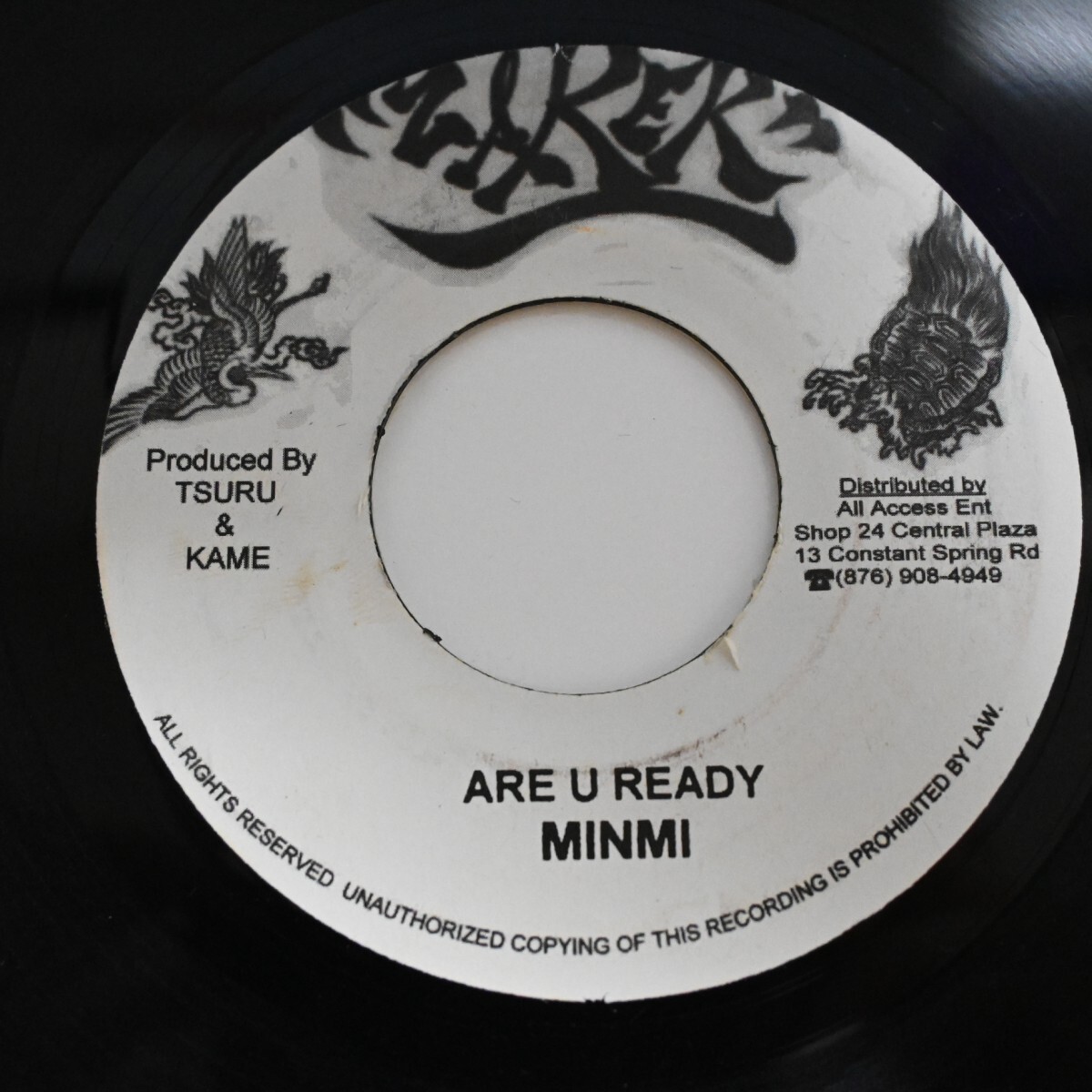 r001<7インチ/ジャマイカ/Zarek>「Minmi / Are U Ready ★ Sizzla / Blessing」拍卖