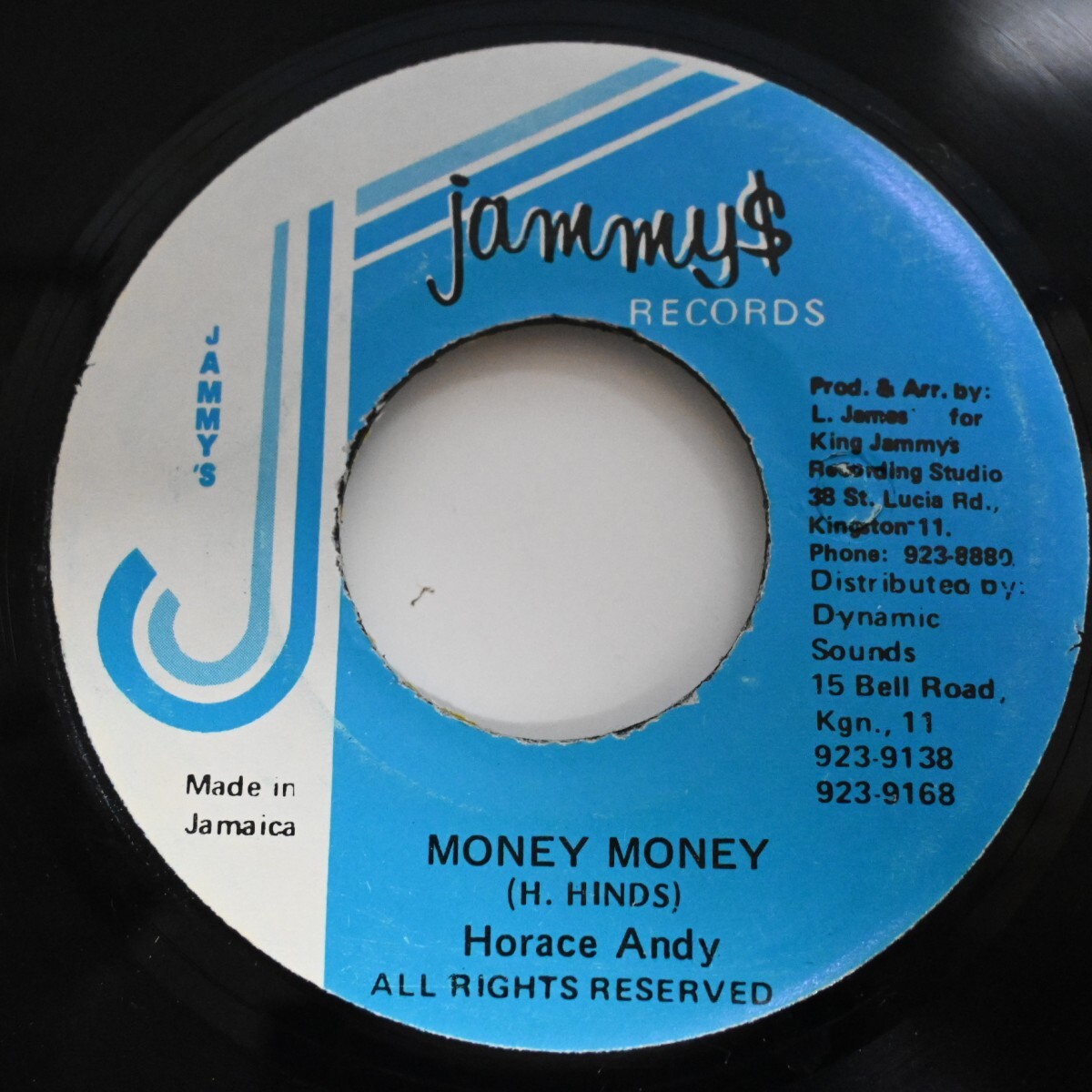 r069<7インチ/ジャマイカ/Jammy's>「Horace Andy / Money Money」拍卖