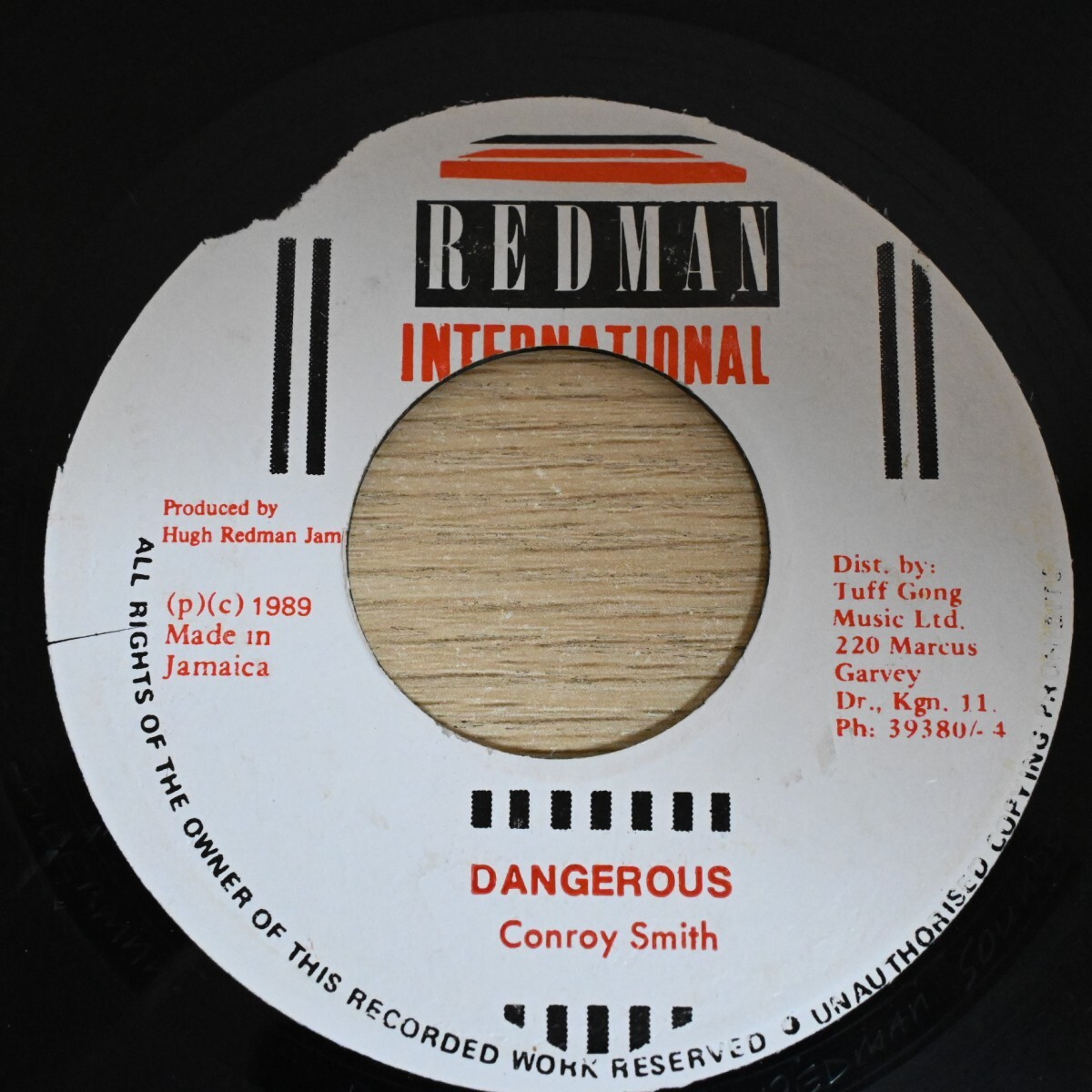 r086<7インチ/ジャマイカ/Redman International >「Conroy Smith / Dangerous」拍卖