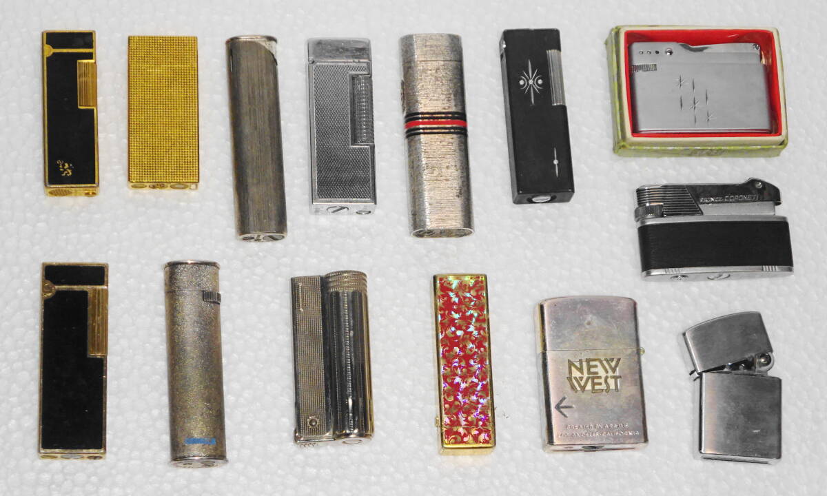 ライター 14点セット まとめ売り Maruman マルマン BRONICA ブロニカ CROWN Grand Sterling ARTBLAZE ガスライター オイルライター 現状拍卖
