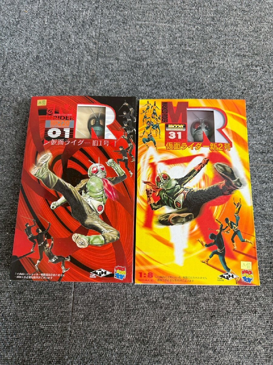 NA100166◆仮面ライダー◆RAH220 フィギュア 旧1号 新2号 昭和ライダー メディコム・トイ 元箱あり コレクション 直取歓迎!拍卖