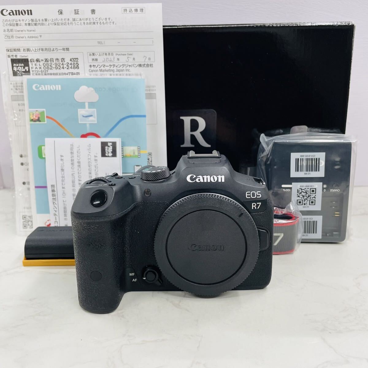 動作良好 Canon EOS R7 ボディ ショット数 23,000〜24,000回付近 WW5778拍卖
