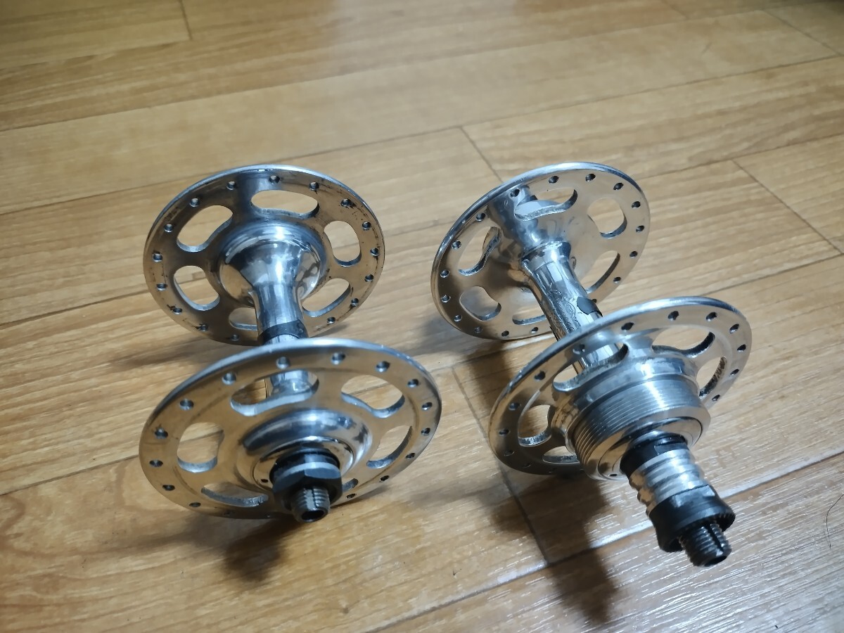 カンパニョーロ CAMPAGNOLO ラージフランジハブ RECORD 36h レコード カンパ 前後セット拍卖