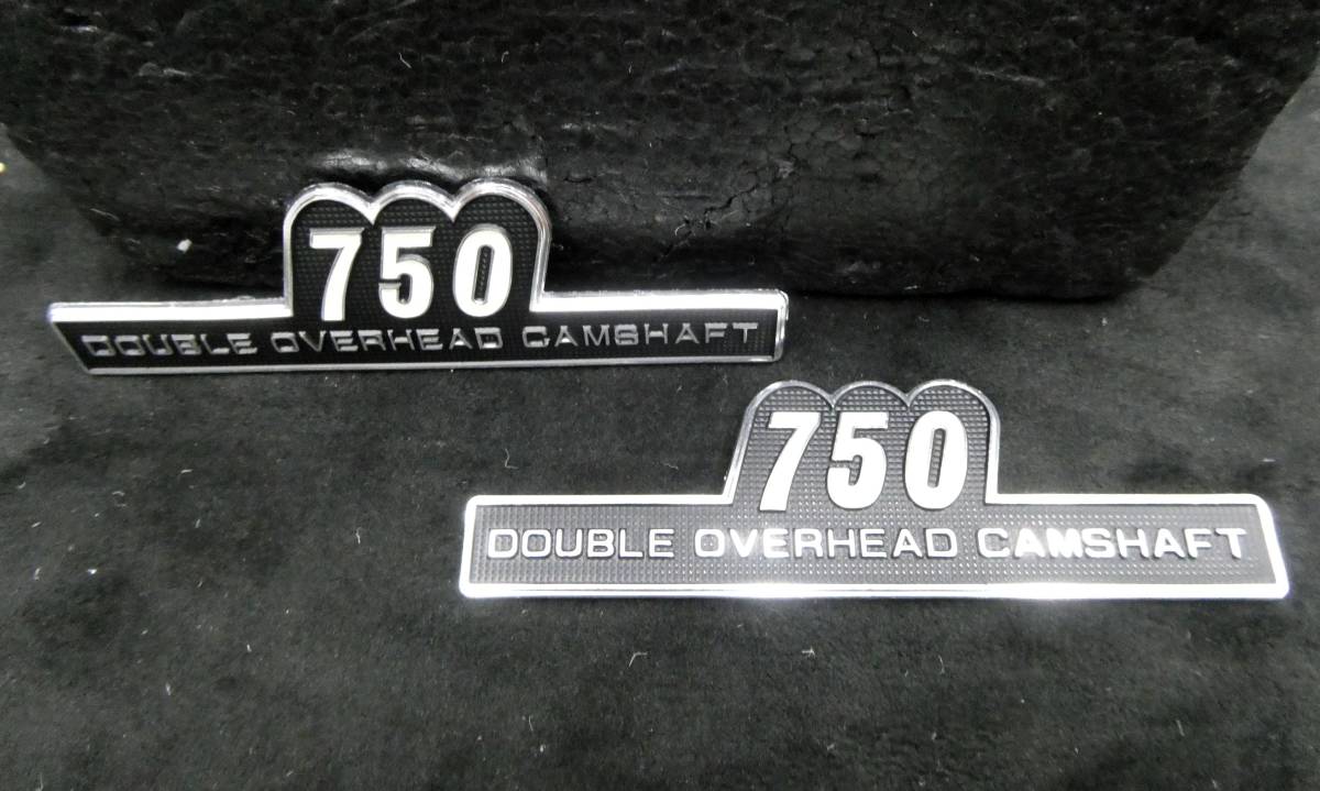 【送料無料】Zタイプ エンブレム750 2枚/左右SET 両面テープDOHCサイドカバー ゼファー750RS Z750RS Z750FX GPZ750F KZ750 Z1 Z2拍卖