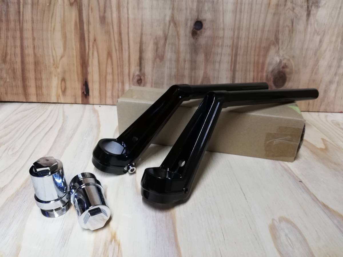 送料込 VFタイプ ハンドル 黒+延長キット③/GPZ400F用 ZX400A ZX400C 変換 フロントフォーク→35パイ 旧車ハン 35π教習 ロボ拍卖