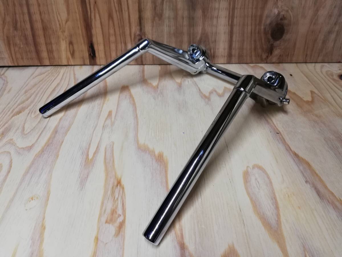 送料込 VFタイプ ハンドル メッキ+35π変換キット/汎用35パイ 旧車ハン ゼファーΧ Z750FX Z550GP GPZ400F2 ZRX2バリオスZ250FT拍卖