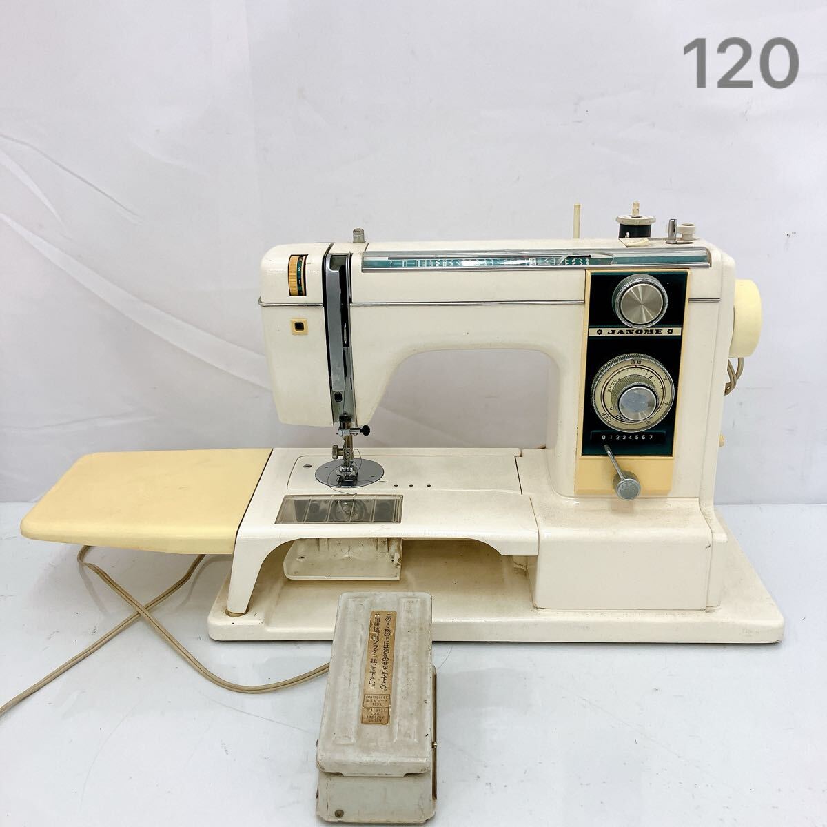 10SA072 JANOME ジャノメ 813型 フリーアーム EXCEL 足踏みペダル付き 中古 現状品 動作済み拍卖