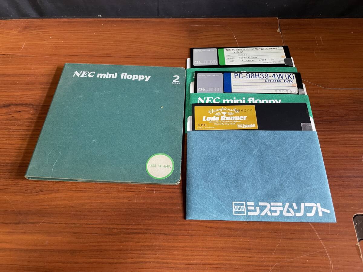 NEC 5.25インチ 3枚 (PC-9800シリーズ SOFTWARE LIBRARY CP/M-86 )(PC-98H39-4W)(Lode Runner)拍卖