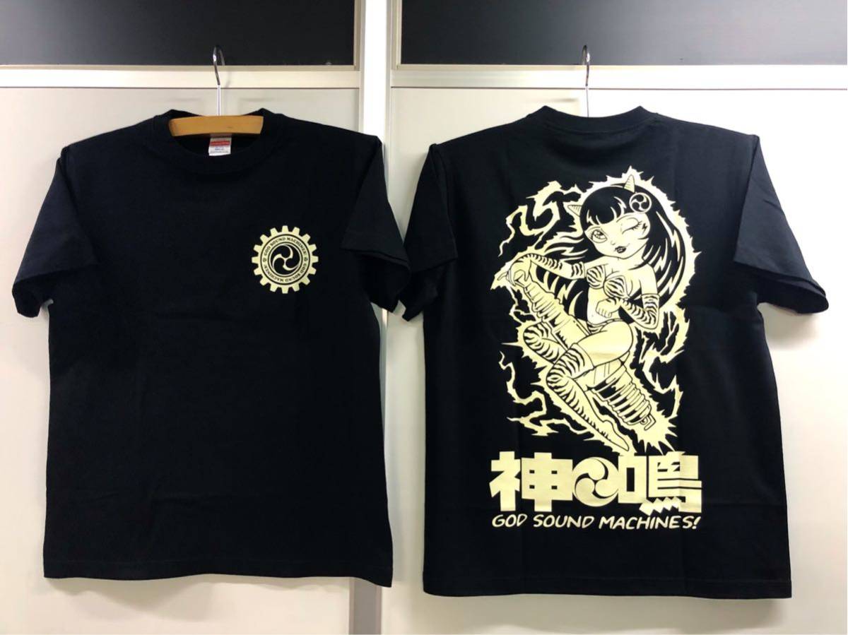 神鳴エンヂニアリング 神鳴娘 Tシャツ 旧車 カミナリ族 CB750F CB400F CBX400F GS400 GT380 GT750 Z400FX Z550FX Z1 Z2 Z750 750SS 500SS拍卖