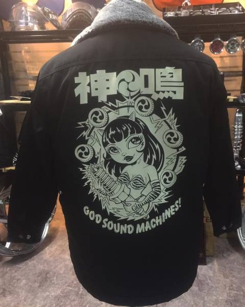 神鳴オリジナルGOD SOUND MACHINES! ハーフコート 250SS 350SS KH400 KH250 神鳴エンヂニアリング 400SS 500SS 750SS マッハ カワサキ拍卖