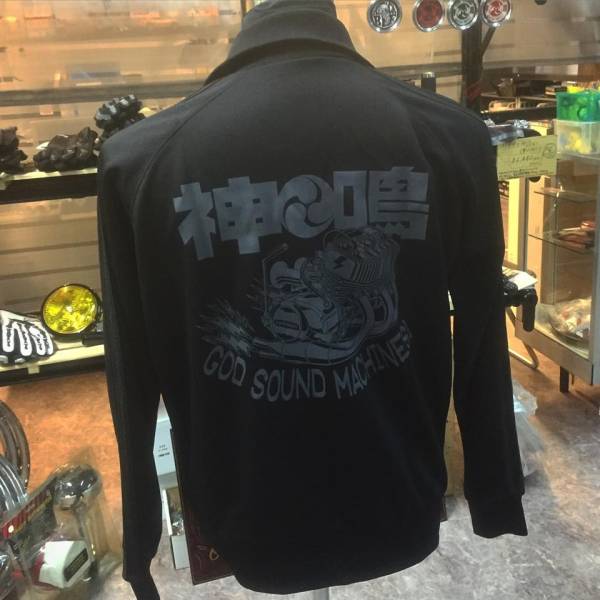 神鳴オリジナルGOD SOUND MACHINES!ジャージ(トップス) 400SS 旧車 XJ400 神鳴エンヂニアリング 350SS カミナリ族 神鳴エンヂニアリング拍卖
