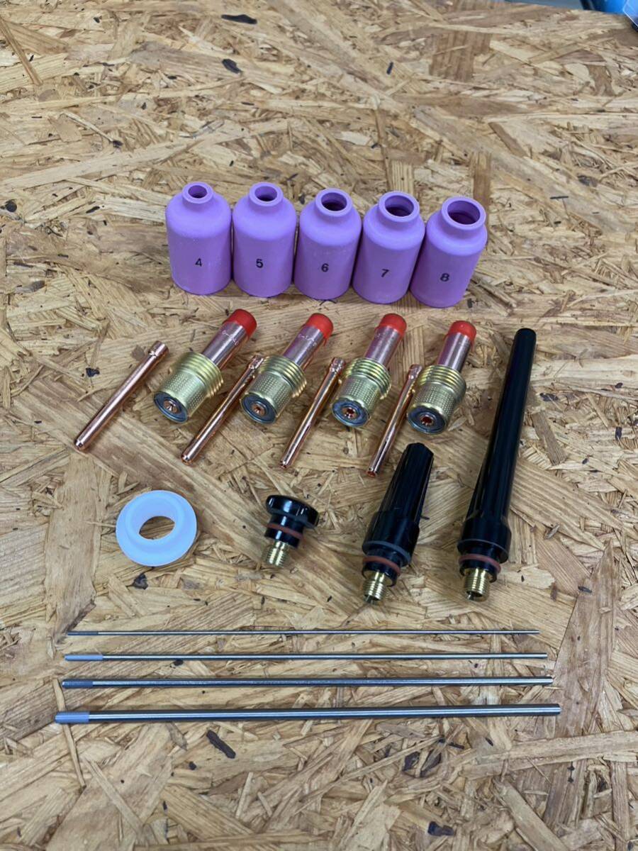 ガスレンズフルセット tig溶接 1mm 1.6mm 2.4mm 3.2mm WP-17 WP-18 WP-26 トーチ コレット タングステン ダイヘン パナソニック拍卖
