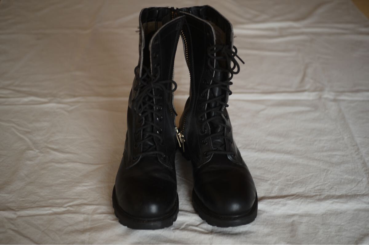 madein USA スチールトゥ pt 安全靴 コンバットブーツ アメリカ サイドジップ TALON vintage拍卖